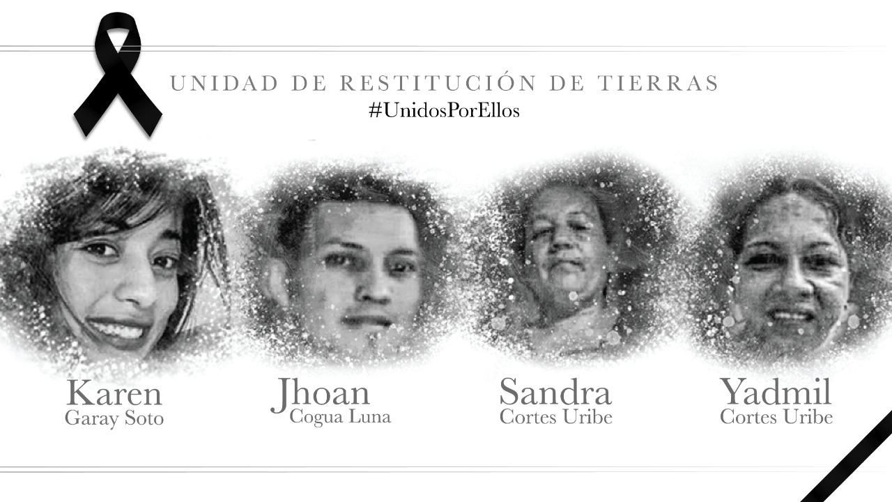 El Centro Nacional de Memoria Histórica se solidariza con la Unidad de Restitución de Tierras