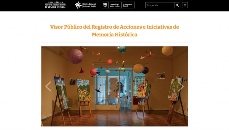 Visor Iniciativas de Memoria Histórica Apoyadas
