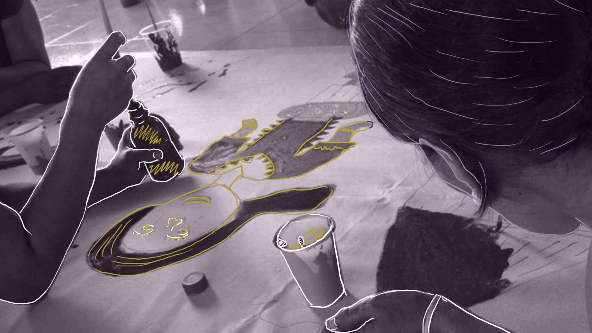 Ilustración Basta de Violencia Sexual