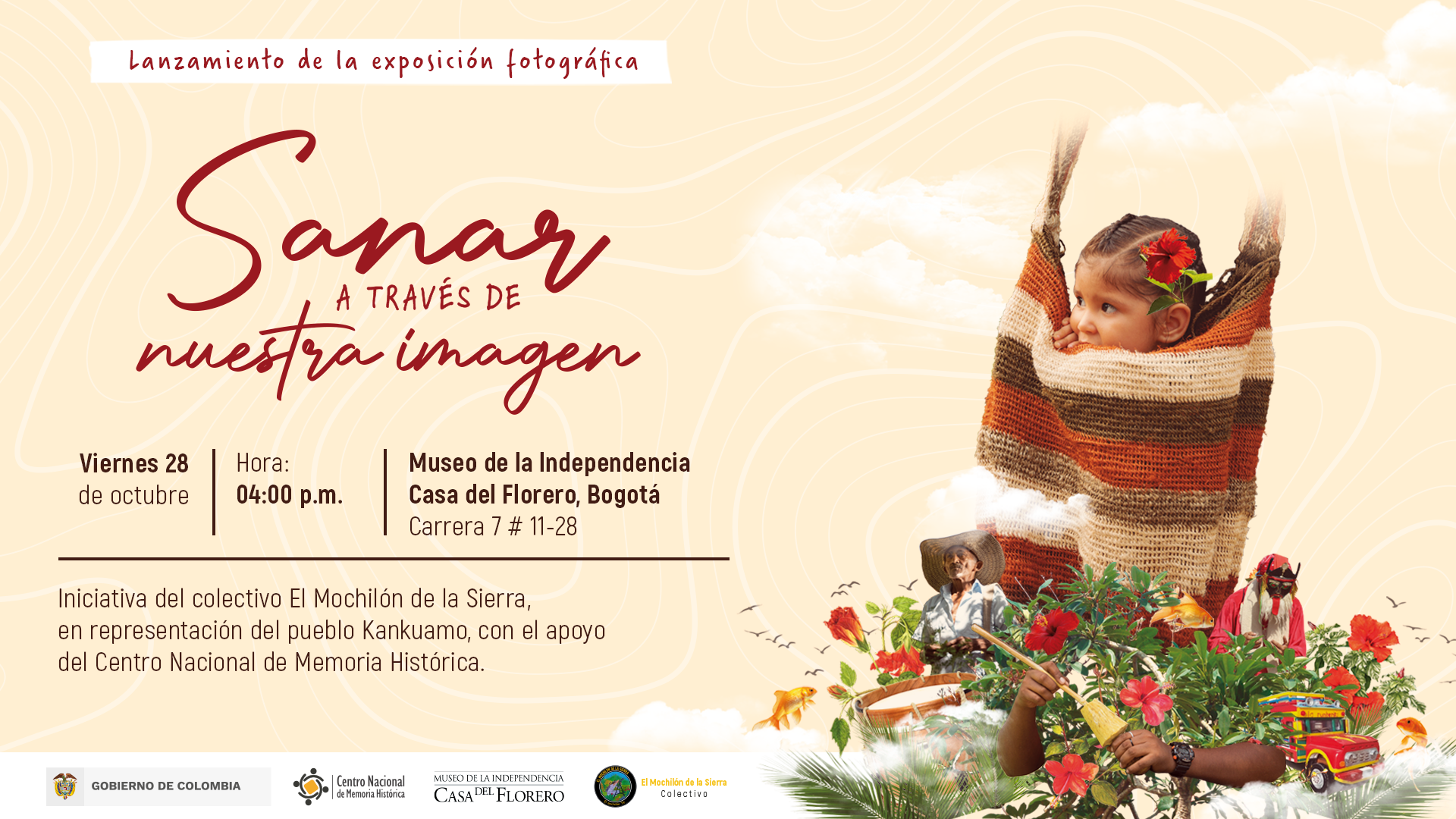 Indígenas kankuamos, sobrevivientes del conflicto, presentan la exposición «Sanar a través de nuestra imagen» en el Museo de la Independencia – Casa del Florero