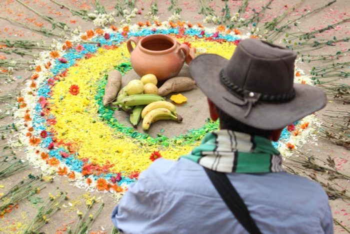 La primera piedra del lugar para la Memoria en El Castillo Meta