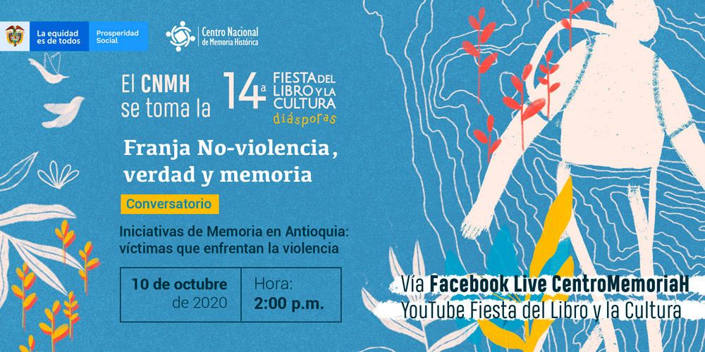 Víctimas que enfrentan la violencia en Antioquia, cuentan sus experiencias en conversatorio de la Fiesta del Libro y la Cultura en Medellín