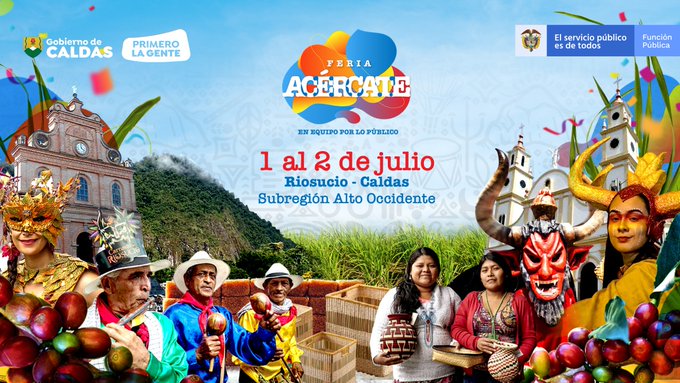 El CNMH hará parte de la Feria Acércate 2022 en Riosucio, Caldas