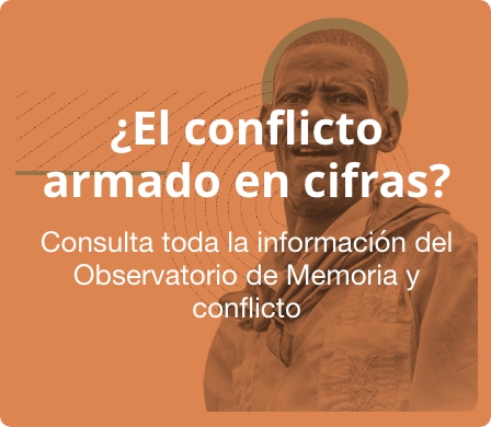 Botón. Conflicto armado en cifras