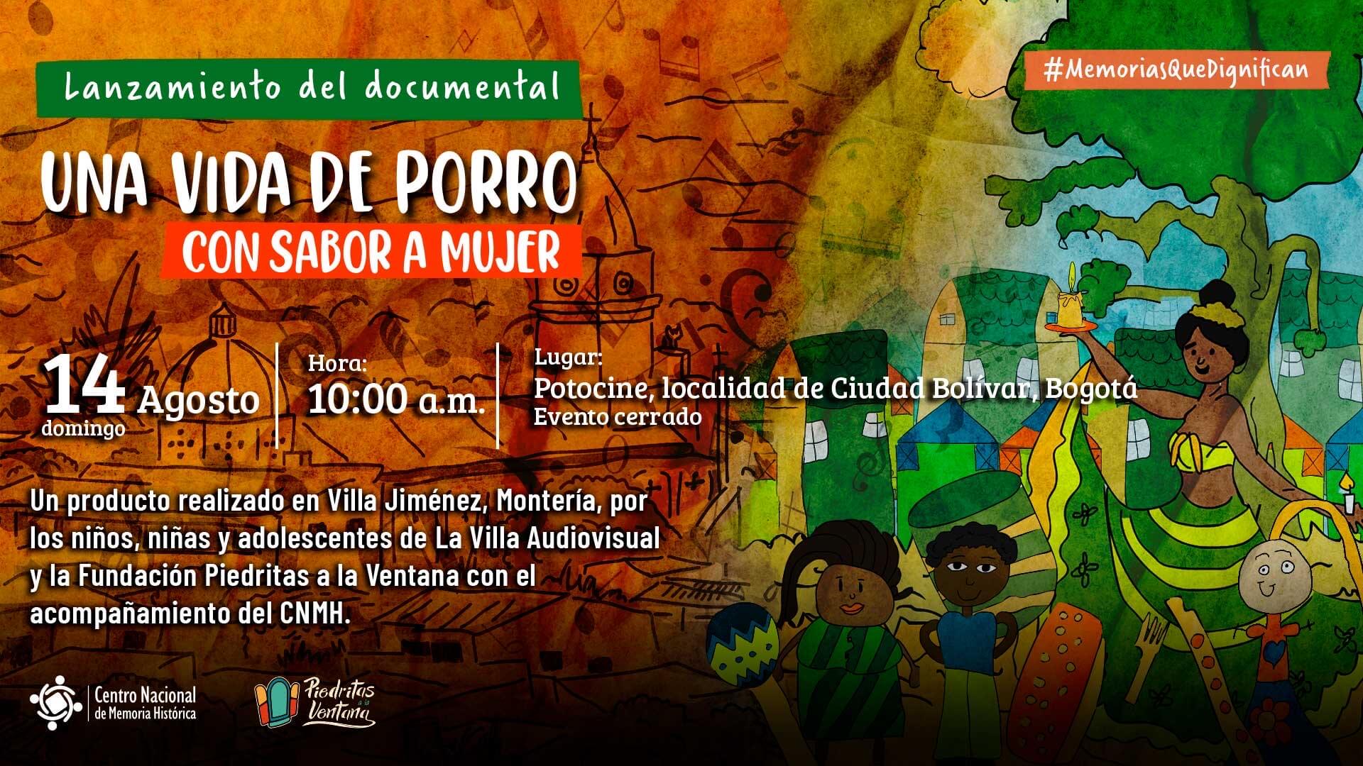 Los niños, niñas y jóvenes de Montería llegan a Bogotá para presentar el documental «Una vida de porro con sabor a mujer»