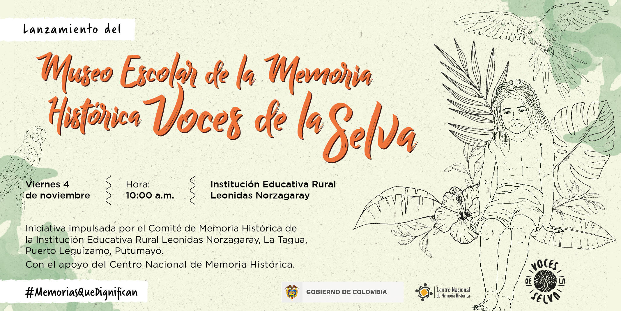 Se inaugura el primer museo escolar de memoria en Putumayo: Voces de la Selva