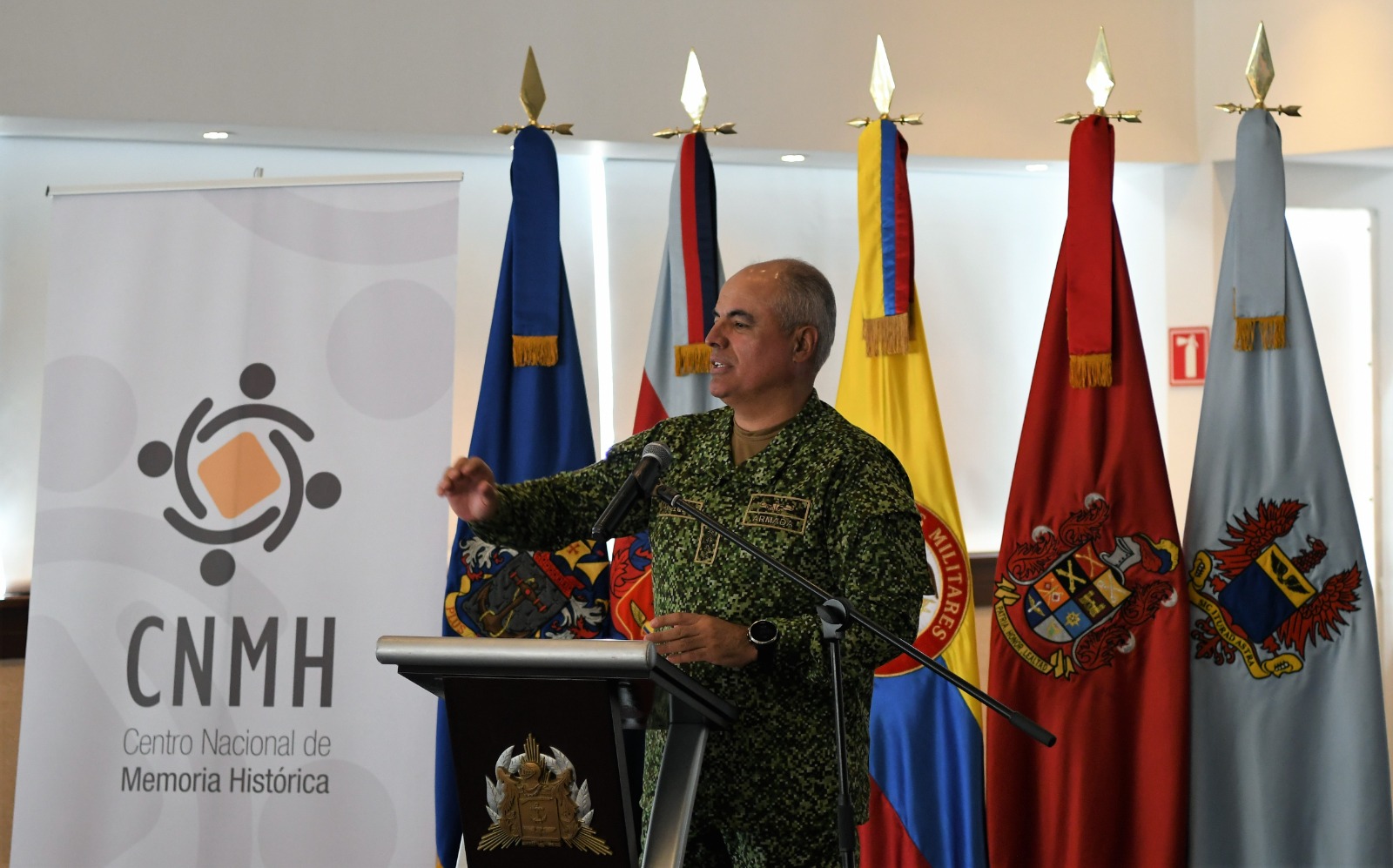 Almirante José Joaquín Amézquita, jefe de Estado Mayor Conjunto de las Fuerzas Militares de Colombia. Foto: FF. MM