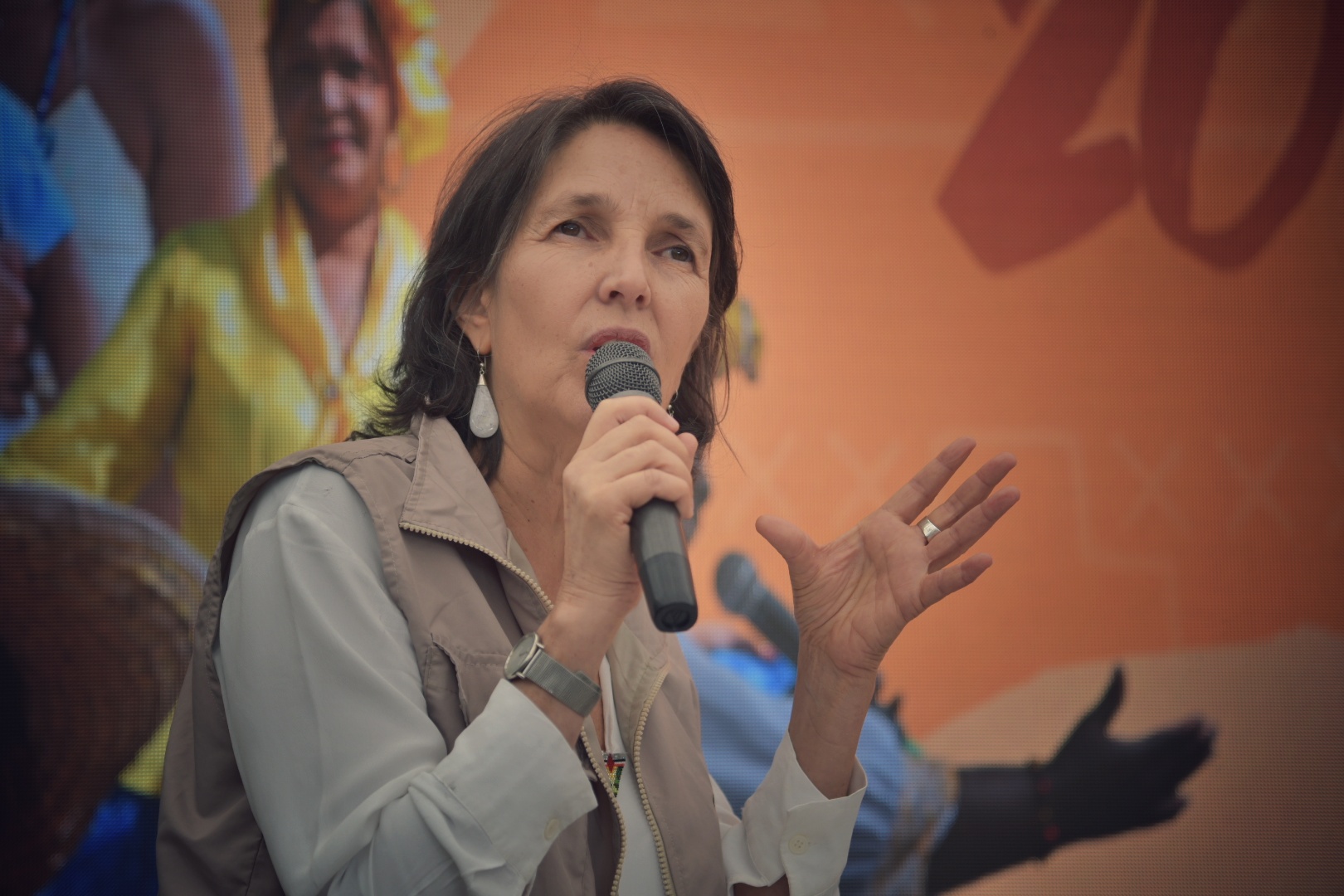 Durante la rendición de cuentas, María Gaitán Valencia explicó que uno de los grandes desafíos del CNMH es recuperar la confianza con las comunidades y sus organizaciones.