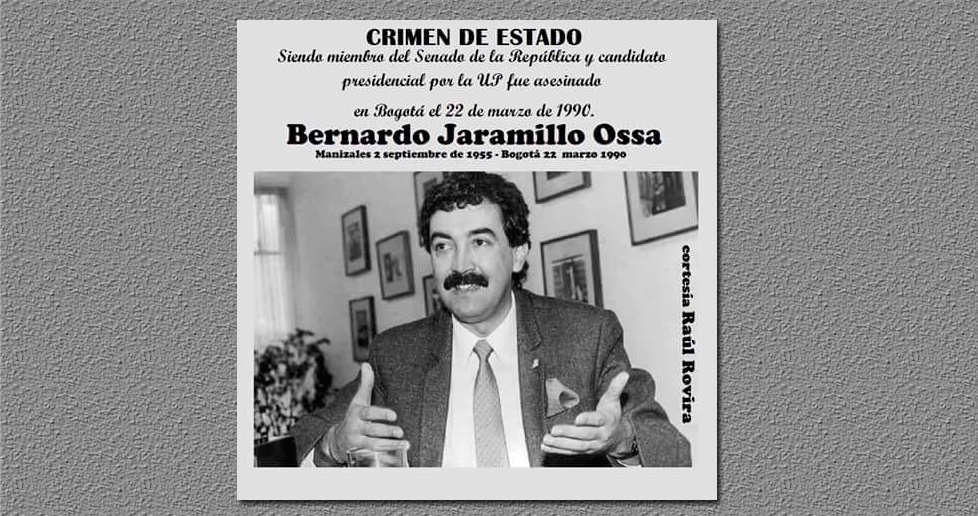 35 años del asesinato de Bernardo Jaramillo Ossa: un crimen de lesa humanidad que marcó la historia de Colombia