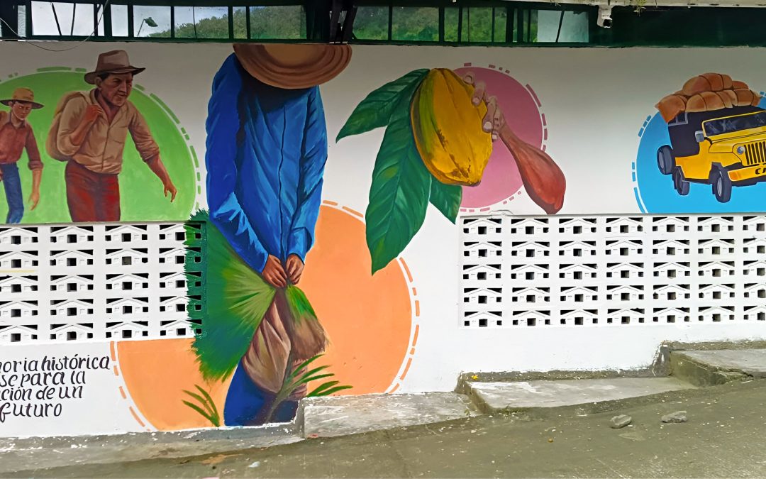 Mural de la memoria en el corregimiento de San José de Apartadó