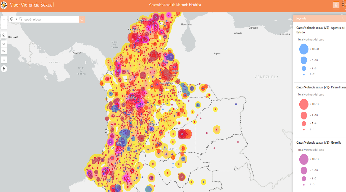 Story map La guerra inscrita en el cuerpo