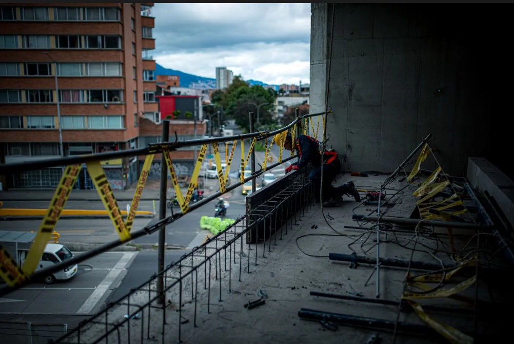 Vista de la obra desde dentro del Museo